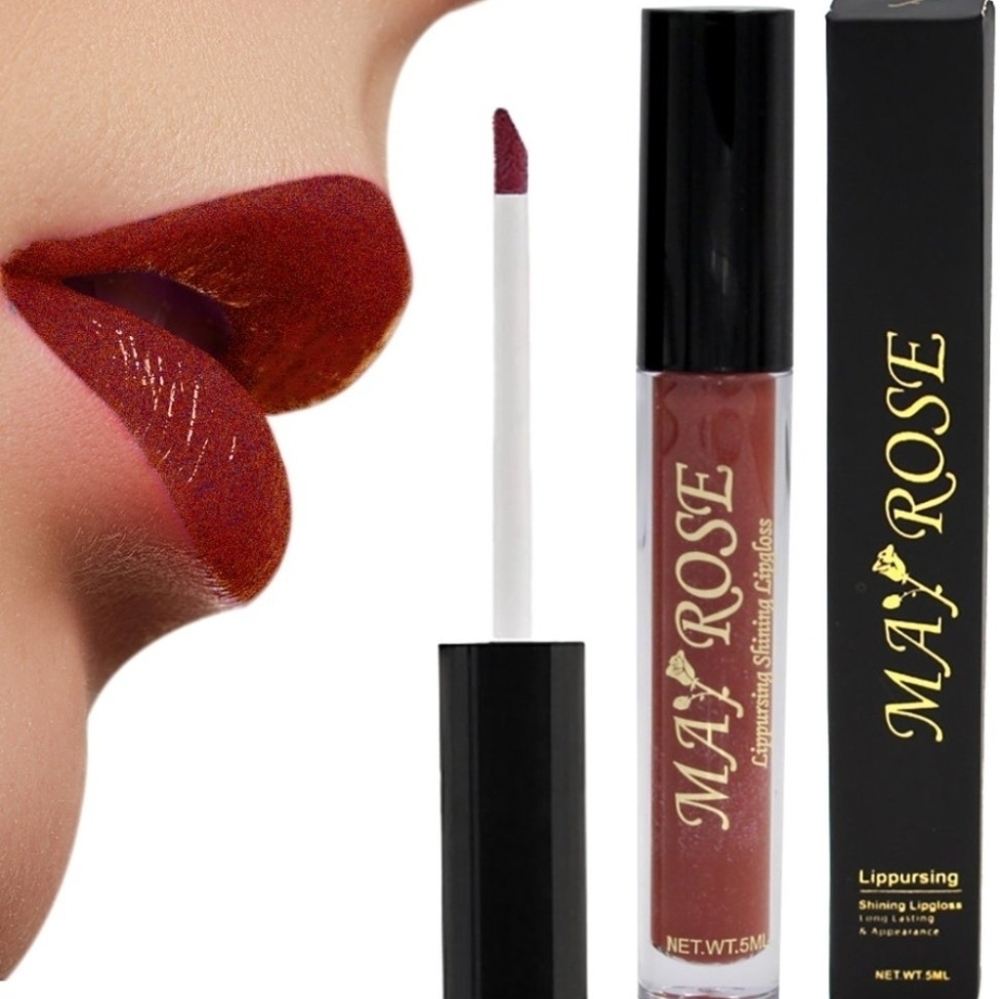 May Rose Lip Gloss - Shimmering Red